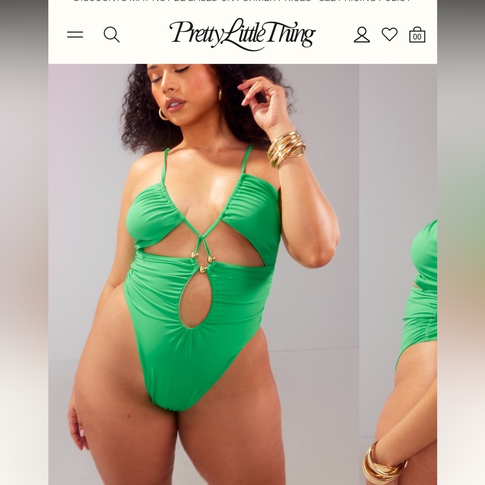 Pretty Little Things- Green One Piece Swimsuit